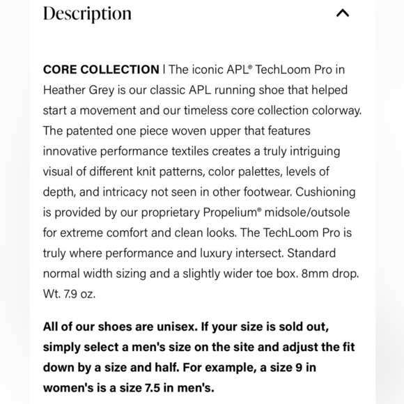 APL Women’s Techloom Pro Heather Gray Running Shoes Unisex Propelium 9 - Picture 11 of 11